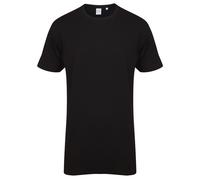 Skinni Fit Maglietta Extra Lunga In Cotone Nera O Bianca