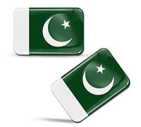 SkinoEu® 2 x 3D Adesivi Bandiera Pakistan Nazionale Pakistana F 203