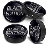 SkinoEu 4 x 60 mm Universali per Cerchioni in Alluminio Coprimozzi Coprimozzo centrale ruota Colore Nero Black edition CX 60