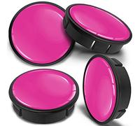 SkinoEu 4 x 60mm Coprimozzi Coprimozzo per Centro Universale Copricerchi Tappi per Ruote Cerchi in Lega Colore Rosa CX 68