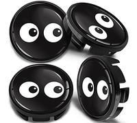 SkinoEu 4 x 65mm Coprimozzi in Lega per Cerchi Compatibile con VW 3B7 601 171 / 6U7 601 171 Nero Occhi CV 45