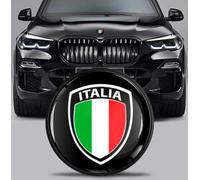 SkinoEu Stemma tuning cofano anteriore baule 82 mm compatibile con BMW emblema 51767288752 Italia Bandiera Italiana EX 6