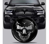 SkinoEu Stemma tuning cofano anteriore baule 82 mm compatibile con BMW emblema 51767288752 Teschio Cranio EX 2