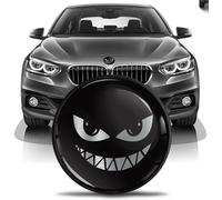 SkinoEu Stemma tuning cofano anteriore baule 82mm compatibile con BMW emblema 51147057794 Nero Black Argento Silver EN 31