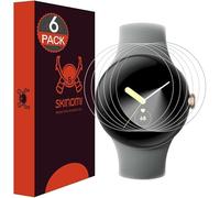 Skinomi Pellicola protettiva per schermo compatibile con Google Pixel Watch (confezione da 6) Pellicola trasparente TechSkin TPU anti-bolle HD