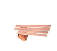 SKINPA Barra Piatta in Rame Dritta, Lunghezza 500 mm, Larghezza 5 mm, Spessore 3-5 mm, 1 Pezzo di Barra Piatta in Rame Puro(3MM)