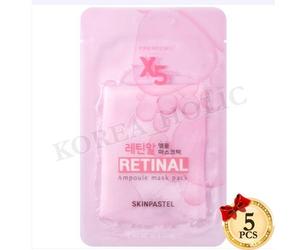SKINPASTEL Premium Retinal Ampoule Mask Pack 25 ml x 5EA Maschera Idratante N...