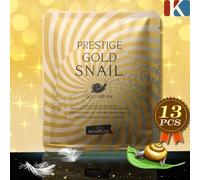 SKINPASTEL Prestige Gold Snail Mask Pack 25ml x 13pz Nutriente K-Cosmetics NUOVO