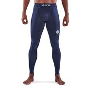 Skins Serie 1 Performance-Collant a Compressione Pantaloni Sportivi, Blu Mare, L Uomo