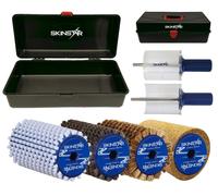 SkinStar Set Completo Spazzole Rotorbürste WorldCup Cera 7 Pezzi 100mm