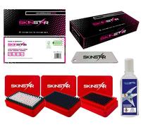 SkinStar Set Iniziale 6 Pezzi, 3 X Spazzole, Lama Di Rimozione, Rimuovi Cera Sci