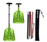 SkinStar Sonda da Valanga 260 o 320 cm e Pala da Neve Pieghevole Set in Alluminio Leggero e Compatto Set da Valanga