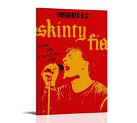 Skinty Fia-Fontaines D.C.Dipinti decorativi impermeabili e antimacchia Poster ad alta definizione adatti per molteplici scenari in soggiorno, camera da letto e ufficio, stile cornice, 20 x 30 cm
