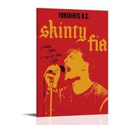 Skinty Fia-Fontaines D.C.Poster per camera da letto, su tela, decorazione artistica da parete moderna per soggiorno, decorazione per la famiglia, artista, bagno, paesaggio, stile cornice, 50 x 75 cm