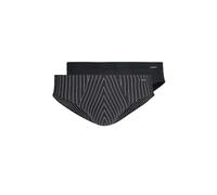 SKINY Brasil-Slip confezione da 2 Power Line (Blackstripe Selection) nero | L