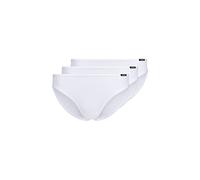 Skiny Damen Rio Slip 3er Pack Cotton Essentials Mutandine, Weiß, 40 (Pacco da 3) Donna