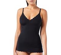 Skiny Damen Spaghettishirt herausnehmbare Pads Micro Essentials Intimo, Black, 44 Donna