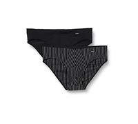 Skiny Herren Brasil Slip 2er Pack Micro Multipack Mutande da Uomo, blackstripe Selection, XL (Pacco da 2)