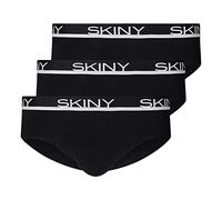 Skiny Herren Brasil Slip 3er Pack Cotton Multipack, Oscurante, Black, M (Pacco da 3) Uomo