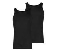 Skiny Herren Tank Top 2er Pack Shirt Multipack Fine Rib Canottiera, Black, L (Pacco da 2) Uomo