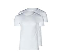 Skiny Herren Kurzarm 2er Pack Shirt Multipack Canottiera, Weiß, S (Pacco da 2) Uomo