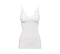 Skiny Damen Spaghettishirt herausnehmbare Pads Micro Essentials Canottiera, Oscurante, Weiß, 40 Donna