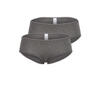 Skiny Advantage Cotton Panty 2er Pack, Slip Donna, Grigio (Anthra Melange 9599), 46 (Taglia Produttore: 40)