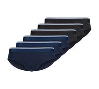 Skiny Slip blu / blu chiaro / nero Uomo Skiny XL