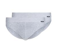 Skiny Slip da Uomo in Cotone retrò, Argento Melange, Regolare, Argento Melange, XL