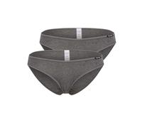 Skiny Advantage Cotton Rio Slip 2er Pack, Brasiliana Donna Intimo Donna, Grigio (Anthra Melange 9599), 48 (Taglia Produttore: 42)