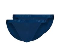 Skiny Cotton Rib Slip, Blu Navy, L Uomo
