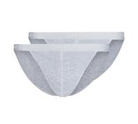 Skiny Tanga da Uomo Cotton Rib G-String (Confezione da 2), Argento Melange (080693), M