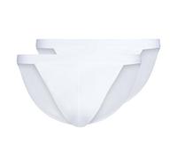 Skiny Tanga da Uomo Cotton Rib G-String (Confezione da 2), Bianco (080693), L