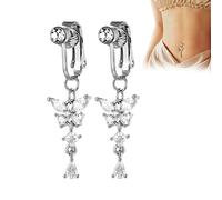 Skinyslim Linfa Magnete-terapia Mag Anello ombelico, Anelli ombelico linfodrenante Shinyskinny, Anelli ombelico dimagranti magnetici digitopressione non penetranti, Anelli ombelico a farfalla