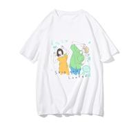 Skip And Loafer Iwakura Mitumi T Shirts Men Kawaii Cute 100% Cotton Tshirts Four Seasons T-Shirts Comfortable Short Sleeve 1 White M
