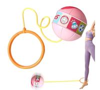 Skip Ball Ankle Toy - LED Glowing Bouncing Ball for Interactive Outdoor Games | Soft Lightweight Rubber with Adjustable Strap, Flashing LED Lights, Fitness Fun for Teens Adults Playground Garden