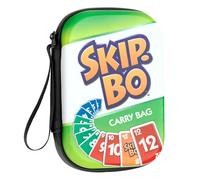 SKIP BO, borsa per il trasporto, accessorio per giochi di carte, 6,1 x 4,3, custodia impermeabile con cerniera con cinghia, per organizzare e proteggere le carte, da viaggio, gioco non incluso, per