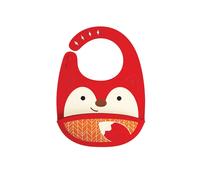 Skip Hop Bavaglino Pieghevole Zoo Volpe Silicone
