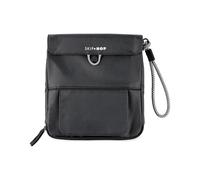 Skip Hop Fasciatoio da viaggio con superficie facile da pulire, tasca per salviette, contenitore per pannolini, dispenser usa e getta e tasca magnetica per salviette, ardesia pulita, nero