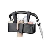 Skip Hop Organizer per passeggino, universale, con cinghie regolabili, alette magnetiche e design convertibile, adatto per 1,25 dl. Tumblers nero