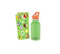Skip Hop Spark Style - Borraccia termica per bambini in acciaio inox, a tenuta stagna, con cannuccia a scatto, custodia in silicone facile da impugnare e cinghia per il trasporto, senza BPA, adatta ai