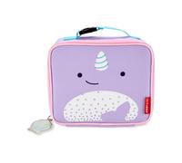 Skip Hop Zoo - Borsa termica per il pranzo per bambini, per scuola, campeggio e viaggi, spaziosa e leggera, con tasca in rete per bottiglia, maniglia per il trasporto, chiusura sicura con patta