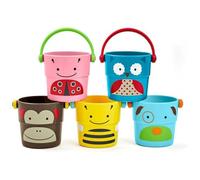 Skip Hop Zoo Stack and Pour Buckets, 5 Count (Pack of 1)