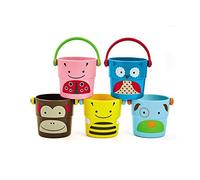Skip Hop Zoo Stack and Pour Buckets, 5 Count (Pack of 1)
