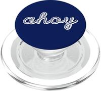 Skipper Ahoy, corda, vela, marinaio, barca a vela, capitano PopSockets PopGrip per MagSafe