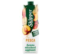 Skipper Pesca Succo di Frutta Senza Zuccheri Aggiunti, 1L, Confezione da 12 Brick