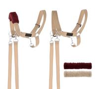 SKIPPI Cavezza per Hobby Horse - Beige, Hobby Horse Accessori, Set Redini e 2 Coperture in Pile, Taglia Unica