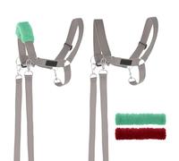 SKIPPI Cavezza per Hobby Horse - Grigia, Hobby Horse Accessori, Set Redini e 2 Coperture in Pile, Taglia Unica