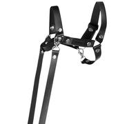 SKIPPI Cavezza per Hobby Horse - Nero, Ecopelle, Hobby Horse Accessori, Set Redini, Taglia Unica