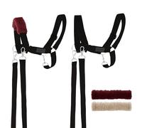 SKIPPI Cavezza per Hobby Horse - Nero, Hobby Horse Accessori, Set Redini e 2 Coperture in Pile, Taglia Unica
